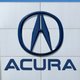 Acura dealership sign.